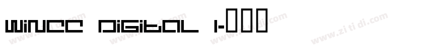 Wincc digital 1字体转换